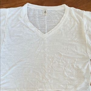 Free People oversized white T-shirt